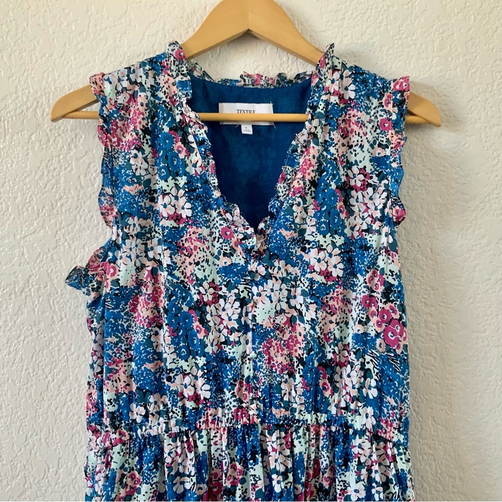 TEXTILE, Elizabeth & James, Floral, Maxi Dress, Sz L - Picture 3 of 6